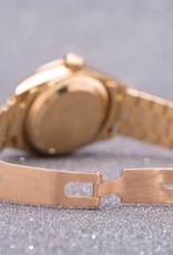 Rolex Ladies Rolex Gold White Dial Datejust
