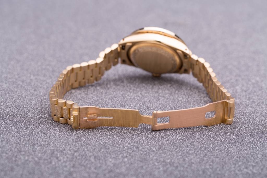 Rolex Ladies Rolex Gold Diamond Bezel Datejust