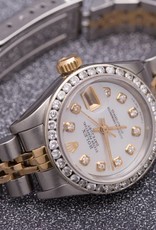 Rolex Ladies Rolex Two Tone Diamond Dial and Bezel Datejust