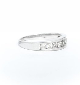 White Gold Channel Set Diamonds 14k