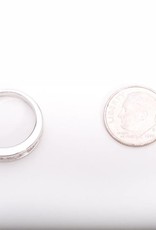Princess Cut White Gold Channel Ring 14k