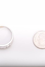 Mens 3 Diamond White Gold Box Frame Ring 14k