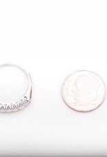Seven Diamond Anniversary Band White Gold 14k