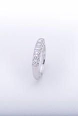 Seven Diamond Anniversary Band White Gold 14k