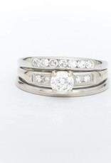 Diamond Bridal Set 14k White Gold