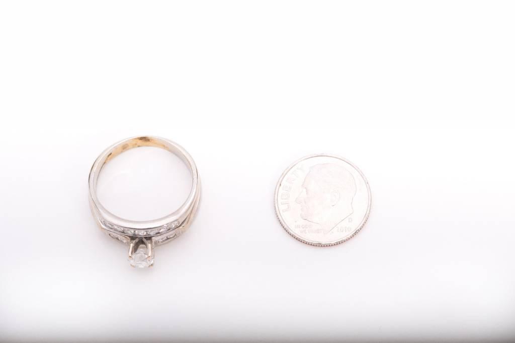 Diamond Bridal Set 14k White Gold