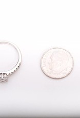 Diamond Clover White Gold Ring 14k