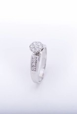 Diamond Flower Cluster Ring 14k