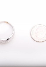 Mens Bypass Diamond Ring White Gold 14k