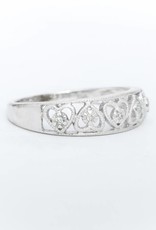 Ladies Heart Fashion Diamond Ring White Gold 14k