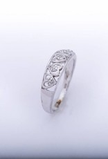 Ladies Heart Fashion Diamond Ring White Gold 14k