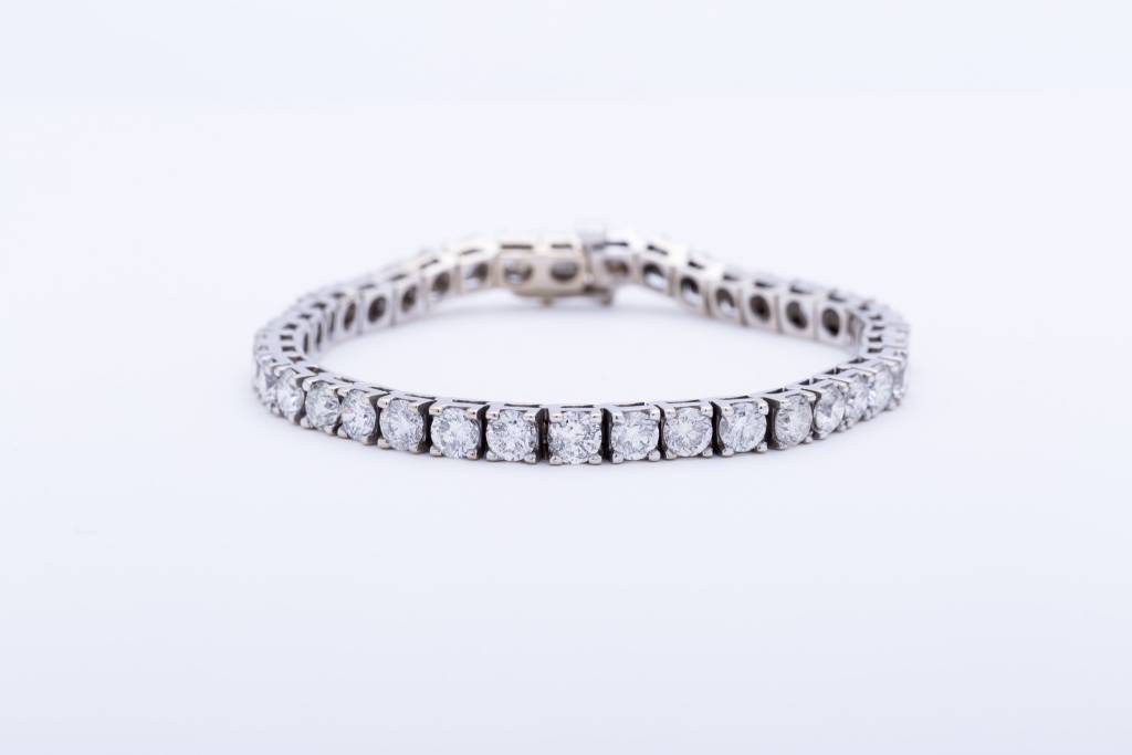 Diamond Tennis Bracelet White Gold 14k