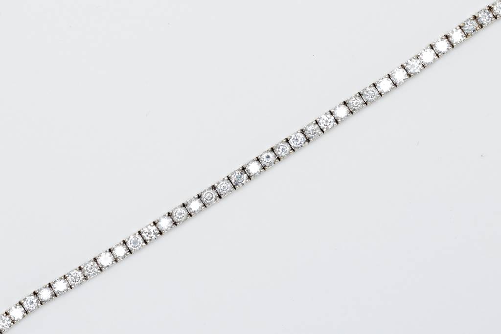 Diamond Tennis Bracelet White Gold 14k