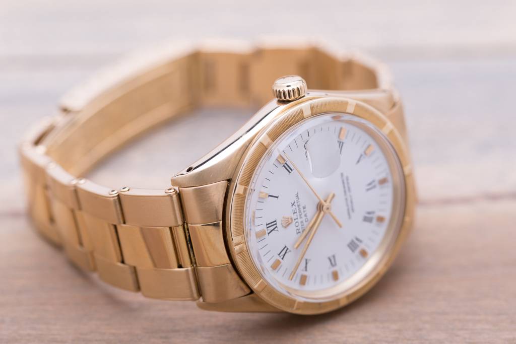 Rolex Rolex Oyster Perpetual Date Gold Watch