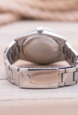 Rolex Rolex Stainless Steel Oyster Perpetual Date Diamond Dial and Bezel Black Face