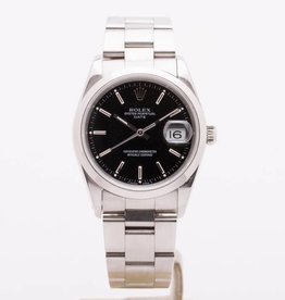 Rolex Rolex Oyster Perpetual Date Stainless Steel Black Dial