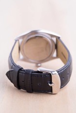 Rolex Rolex Black Leather Oyster Precision Black Dial