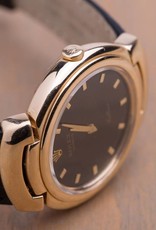 Rolex Rolex Black Leather Geneve Bellini Black Dial