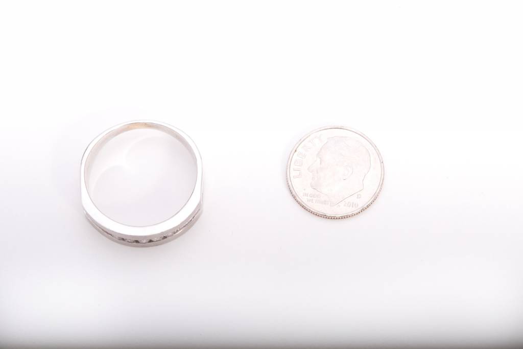 5 Diamond Band White Gold 14k