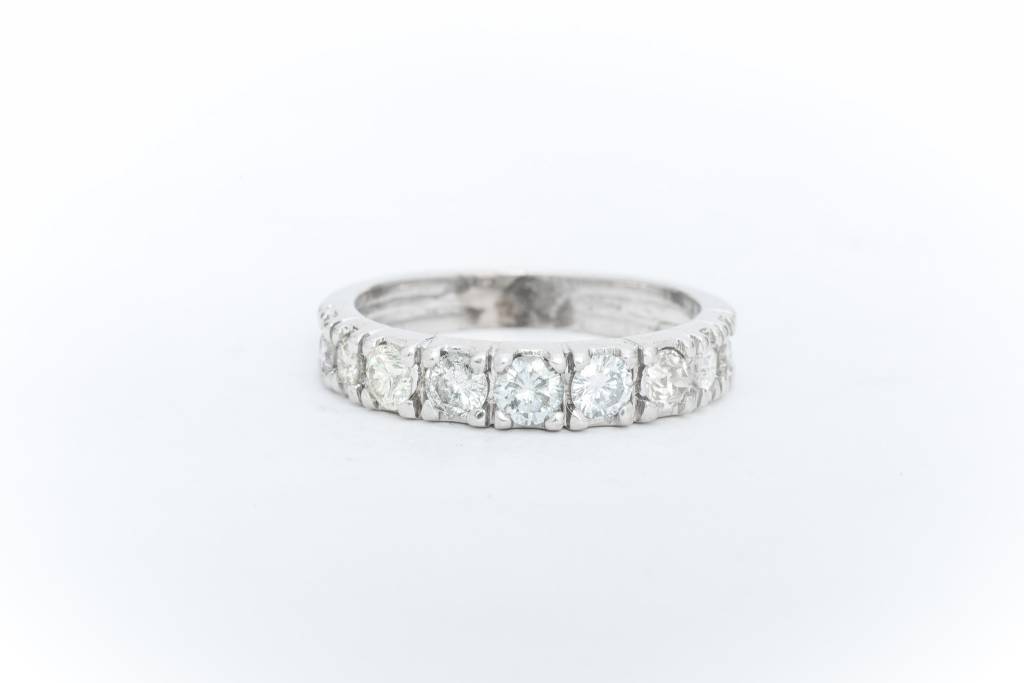 Diamond Eternity Band White Gold 14k