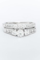 Ladies 3 Diamond Wedding Set