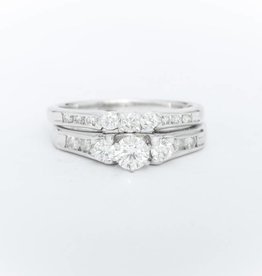 Ladies 3 Diamond Wedding Set