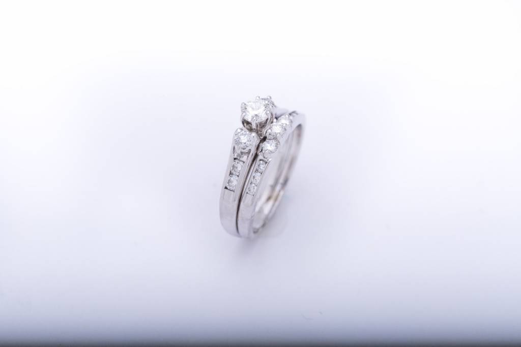 Ladies 3 Diamond Wedding Set