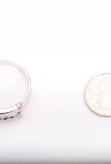 Framed Channel Diamond Ring Two-Tone 14k