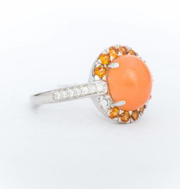 Topaz White Gold Ring 14k