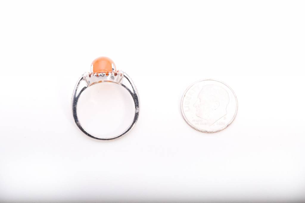 Topaz White Gold Ring 14k