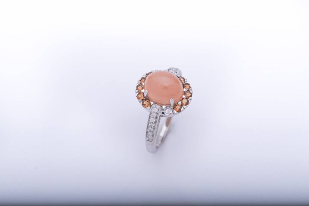 Topaz White Gold Ring 14k
