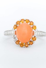 Topaz White Gold Ring 14k