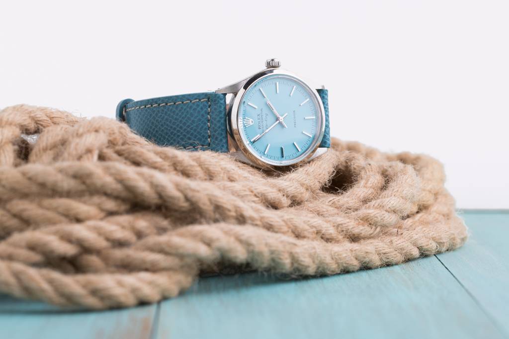 Rolex Rolex Blue Leather Oyster Perpetual Air King