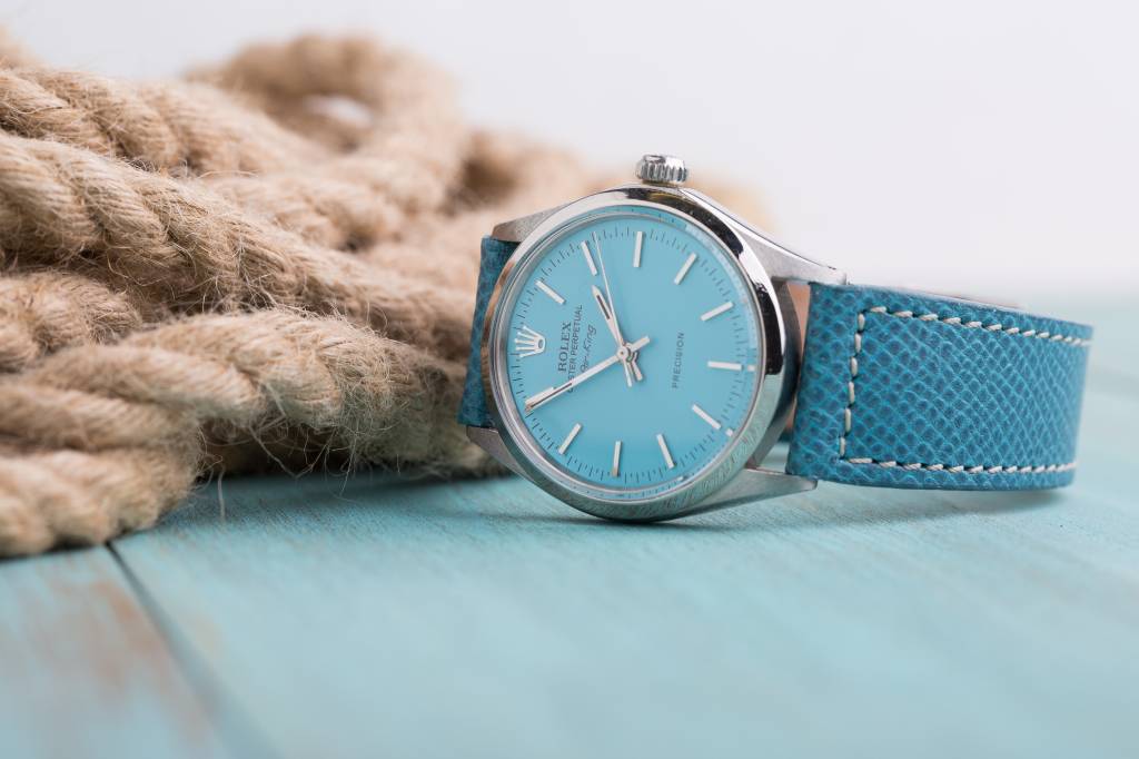 Rolex Rolex Blue Leather Oyster Perpetual Air King