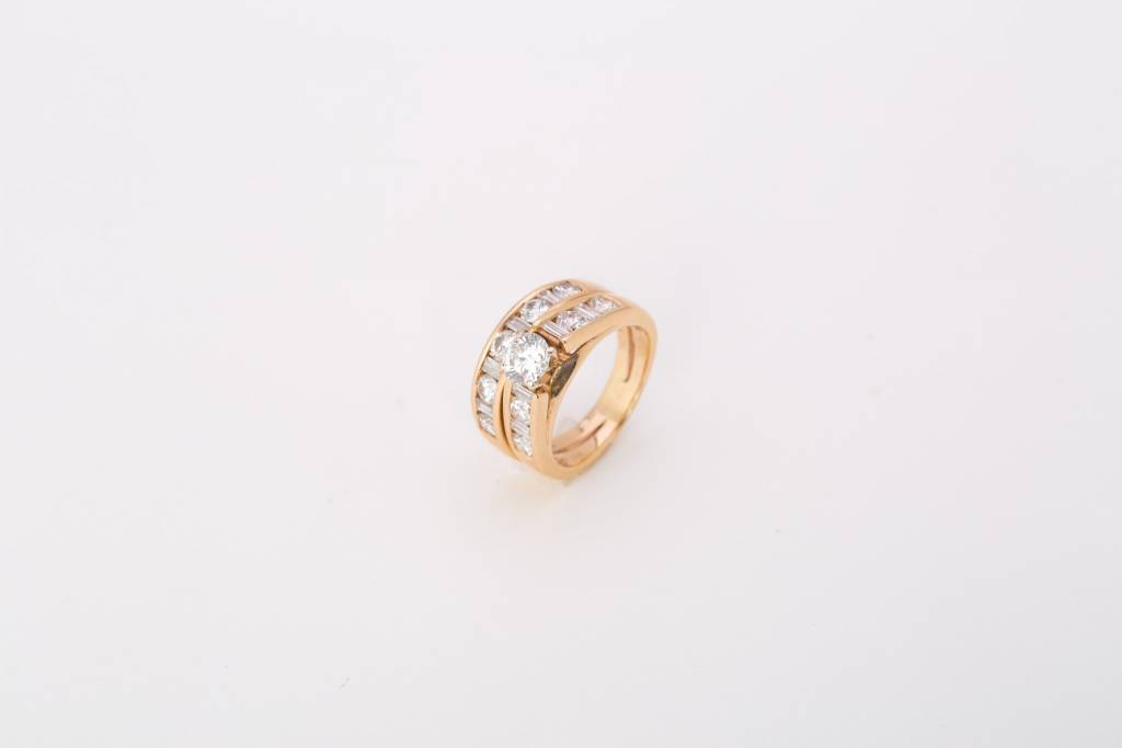 Diamond Bridal Set Yellow Gold 14k