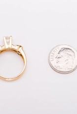 Floating Diamond Ring With Accent Stones