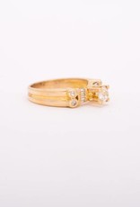 Floating Diamond Ring With Accent Stones