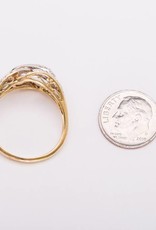Diamond Loose Knot Ring Yellow Gold 14k
