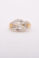 Diamond Loose Knot Ring Yellow Gold 14k