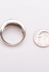 Antique Style Diamond Band White Gold 14k