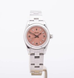 Rolex Ladies Rolex Oyster Perpetual Rose Dial Stainless Steel