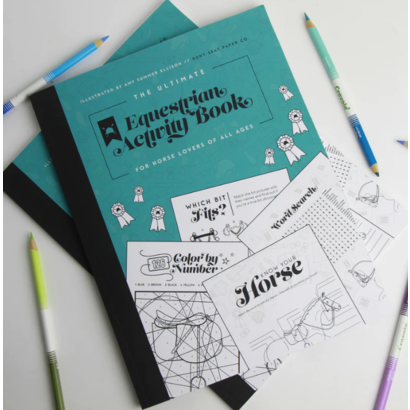 Hunt Seat Paper Equestrian Activity Book