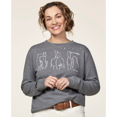 Kerrits Held Collage Sweatshirt Gry