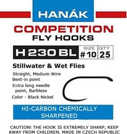 HANAK Hanak H230Bl Barbless Wet Nymph Hook 25 Pack