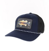Midwest and Beyond Midwest and Beyond Sunset Smallmouth Bass Roadie Trucker Navy Slub/Black/Rope