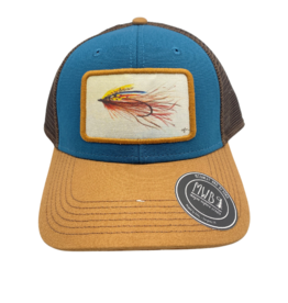 Midwest and Beyond MIDWEST & BEYOND Streamer Fly Mid-Pro Trucker - Blue/Camel/Brown