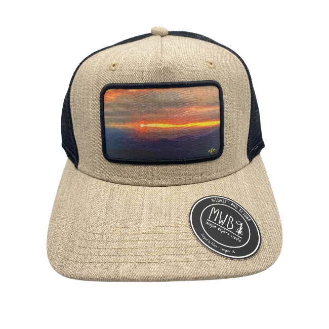 Midwest and Beyond MIDWEST & BEYOND Sunset Roadie Trucker - Heather Tan/Black