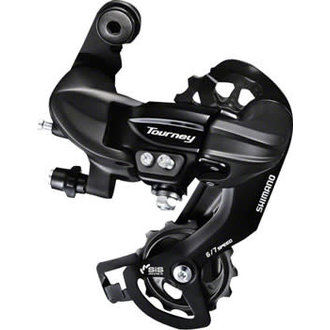 Shimano Shimano Tourney RD-TY300-SGS Rear Derailleur - 6,7 Speed, Long Cage, Black, Shimano Rear Direct Mount