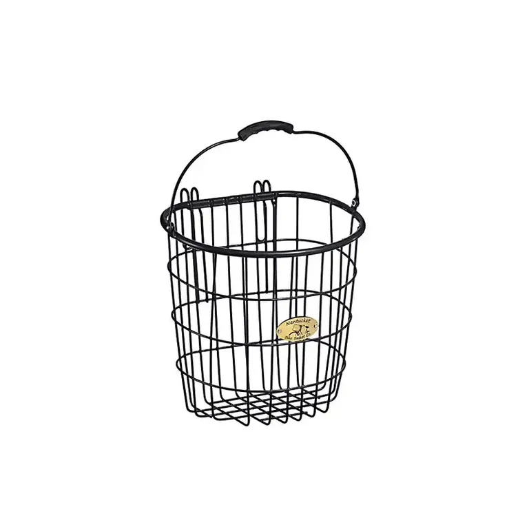 Nantucket Bike Basket Co. Wire Pannier/Basket Rear Grey