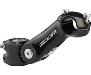 Zoom TDS-C297 Stem - 125mm, 25.4 Clamp, Adjustable, 1 1/8